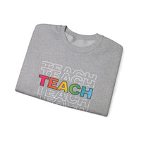 Load image into Gallery viewer, "Teach" Repeat 2 - Gildan 18000 Crewneck Sweatshirt