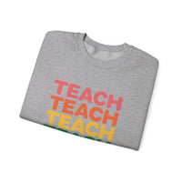 Load image into Gallery viewer, "Teach" Repeat 1 - Gildan 18000 Crewneck Sweatshirt
