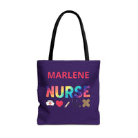 Load image into Gallery viewer, "Nurse Tools" 1 - Canvas Tote 18" x 18" - PERSONALIZED