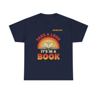 Load image into Gallery viewer, "Take a Look. It’s In a Book." - Gildan 5000 Heavy Cotton Tee - PERSONALIZED