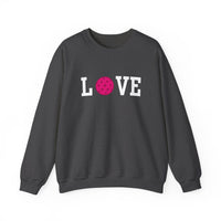 Load image into Gallery viewer, "LOVE Pickleball" 1 - Pink - Gildan 18000 Crewneck Sweatshirt