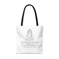 Load image into Gallery viewer, "Let That Shit Go" EB - Canvas Tote 18' x 18 "