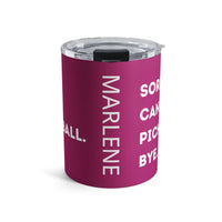 Load image into Gallery viewer, "Can't Pickleball" 3 - Sorry Can't Pickleball Bye - Tumbler 10oz - PERSONALIZED