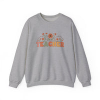Load image into Gallery viewer, "Teacher. Teach Them. Love Them. Watch Them Grow." 2 - Gildan 18000 Crewneck Sweatshirt