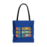 Load image into Gallery viewer, "Be Kind Repeated" 2 - Canvas Tote 18" x 18"