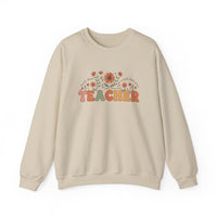 Load image into Gallery viewer, "Teacher. Teach Them. Love Them. Watch Them Grow." 2 - Gildan 18000 Crewneck Sweatshirt
