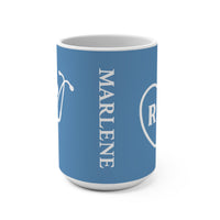 Load image into Gallery viewer, "RN Stethoscope Heart" 1 - Ceramic Mug 15oz - PERSONALIZED