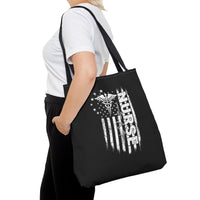 Load image into Gallery viewer, "Nurse Flag" 1 - Canvas Tote 18" x 18"
