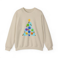 Load image into Gallery viewer, "Pickleball Christmas Tree" 3 - Gildan 18000 Crewneck Sweatshirt
