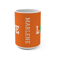 Load image into Gallery viewer, "Love Pickleball" 1 - Green - Ceramic Mug 15oz - PERSONALIZED