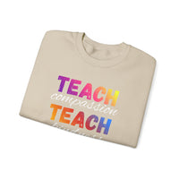 Load image into Gallery viewer, "Teach Compassion. Teach Kindness. Teach Confidence." 4 - Gildan 18000 Crewneck Sweatshirt