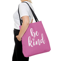 Load image into Gallery viewer, "Be Kind" 2 - Canvas Tote 18" x 18"