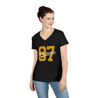 Load image into Gallery viewer, Gwinn HS 87 - Ladies' V-Neck T-Shirt