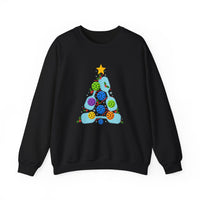 Load image into Gallery viewer, "Pickleball Christmas Tree" 3 - Gildan 18000 Crewneck Sweatshirt