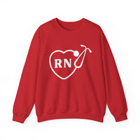 Load image into Gallery viewer, "RN Stethoscope Heart" 1 - Gildan 18000 Crewneck Sweatshirt