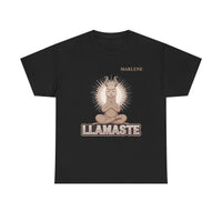 Load image into Gallery viewer, "Llamaste" 2 - Gildan 5000 Heavy Cotton Tee - PERSONALIZED