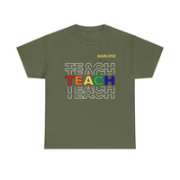 Load image into Gallery viewer, "Teach" Repeat 2 - Gildan 5000 Heavy Cotton Tee - PERSONALIZED