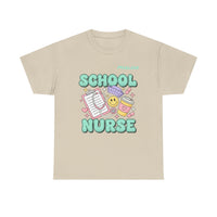 Load image into Gallery viewer, "School Nurse" 1 - Gildan 5000 Heavy Cotton Tee - PERSONALIZED