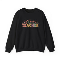 Load image into Gallery viewer, "Teacher. Teach Them. Love Them. Watch Them Grow." 1 - Gildan 18000 Crewneck Sweatshirt