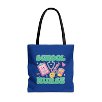 Load image into Gallery viewer, "School  Nurse" 2 - Tools - Canvas Tote 18" x 18"