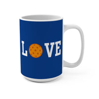 Load image into Gallery viewer, "Love Pickleball" 1 Orange 15 oz Mug Ceramic Pickleball Gift