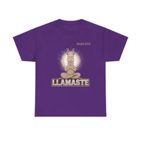 Load image into Gallery viewer, "Llamaste" 2 - Gildan 5000 Heavy Cotton Tee - PERSONALIZED