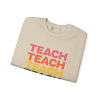 Load image into Gallery viewer, "Teach" Repeat 1 - Gildan 18000 Crewneck Sweatshirt