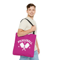 Load image into Gallery viewer, "Pickleball Crossed Paddles" 1 - Canvas Tote 18" x 18"
