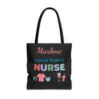 Load image into Gallery viewer, "Licensed Practical Nurse" 1 - Canvas Tote 18" x 18" - PERSONALIZED