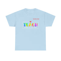 Load image into Gallery viewer, "Teach Them To Be Kind" 2 - Gildan 5000 Heavy Cotton Tee - PERSONALIZED