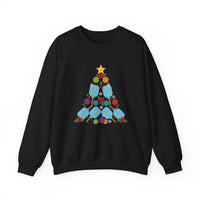 Load image into Gallery viewer, "Pickleball Christmas Tree" 1 - Gildan 18000 Crewneck Sweatshirt
