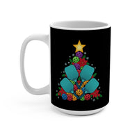 Load image into Gallery viewer, "Pickleball Christmas Tree" 2 - Ceramic Mug 15oz - PERSONALIZED