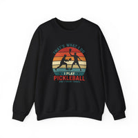 Load image into Gallery viewer, "That's What I Do I Play Pickleball and I Know Things" 2 - Gildan 18000 Crewneck Sweatshirt