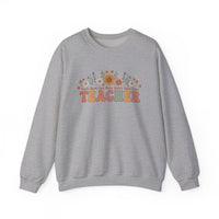 Load image into Gallery viewer, "Teacher. Teach Them. Love Them. Watch Them Grow." 3 - Gildan 18000 Crewneck Sweatshirt