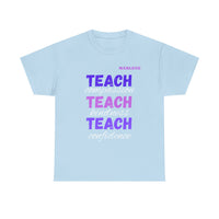 Load image into Gallery viewer, "Teach Compassion. Teach Kindness. Teach Confidence." 1 - Gildan 5000 Heavy Cotton Tee - PERSONALIZED