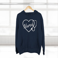 Load image into Gallery viewer, "Nurse Heart Stethoscope" 4 - Lane Seven LS14001 Premium Hooded Sweatshirt
