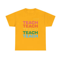 Load image into Gallery viewer, "Teach" Repeat 1 - Gildan 5000 Heavy Cotton Tee - PERSONALIZED