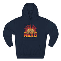 Load image into Gallery viewer, "Explore New Worlds READ" - Lane Seven LS14001 Premium Hooded Sweatshirt