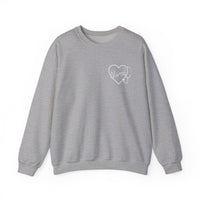 Load image into Gallery viewer, "Nurse Heart Stethoscope" 4b - Gildan 18000 Crewneck Sweatshirt