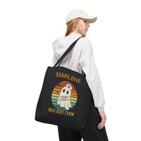 Load image into Gallery viewer, "Boo Boo Crew" 1 - Canvas Tote 18" x 18" - PERSONALIZED
