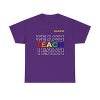 Load image into Gallery viewer, "Teach" Repeat 2 - Gildan 5000 Heavy Cotton Tee - PERSONALIZED