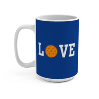 Load image into Gallery viewer, "Love Pickleball" 1 - Orange - Ceramic Mug 15oz - PERSONALIZED