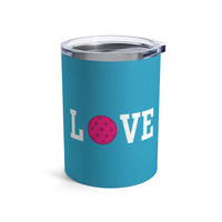 Load image into Gallery viewer, "Love Pickleball" 1 - Pink - Tumbler 10oz