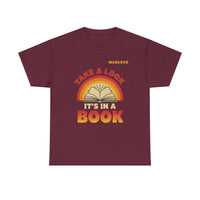 Load image into Gallery viewer, "Take a Look. It’s In a Book." - Gildan 5000 Heavy Cotton Tee - PERSONALIZED