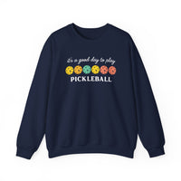 Load image into Gallery viewer, "It's a Good Day To Play Pickleball" 3 - Gildan 18000 Crewneck Sweatshirt
