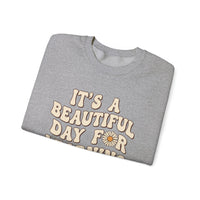 Load image into Gallery viewer, "It's a Beautiful Day For Learning" 2 - Gildan 18000 Crewneck Sweatshirt