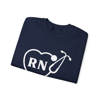 Load image into Gallery viewer, "RN Stethoscope Heart" 1 - Gildan 18000 Crewneck Sweatshirt