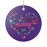 Load image into Gallery viewer, "Nurse Heart Tools" 1 - 3 Inch Ceramic Ornament