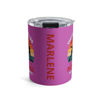 Load image into Gallery viewer, "That's What I Do I Play Pickleball and I Know Things" 3 - Tumbler 10oz - PERSONALIZED