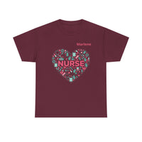 Load image into Gallery viewer, "Nurse Heart Tools" 2 - Gildan 5000 Heavy Cotton Tee - PERSONALIZED